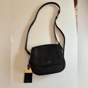 MARC JACOBS Calfskin leather Rider Crossbody in Black